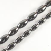 Non Magnetic Hematite Bead, Oval Rice, more size for choice, Length:Approx 15.7 Inch, Sold By Strand